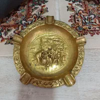 قاب برنز قدیمی نقش دار دکوری به وزن۱کیلو۹۰گرم