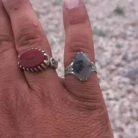 انگشتر نقره نگین دست نوشته