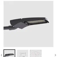 فروش۴عدد چراغ خیابانی مارک مازی نور