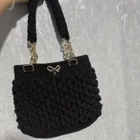 کیف مکرومه رافیا بافتنی