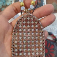 آویز گردنی زنانه و دخترانه چرم طبیعی قیمت تولیدی