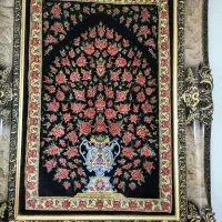 تابلو فرش ابریشم دستبافت صادراتی