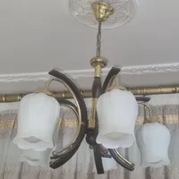 ۲ عدد لوستر سقفی ۵ شاخه با طرح خاص