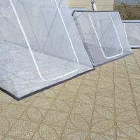 پشه بند تاشو از سایز یک نفر تا ۷نفر آماده میشه