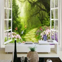 کاغذ دیواری نقاشی کفپوش