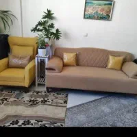 مبل ۸نفره راحتی کوسن دار زیبا درحد نو