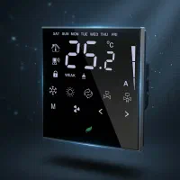 کلید هوشمند ترموستات/کلید کولر آبی/ فن کویل/ bms