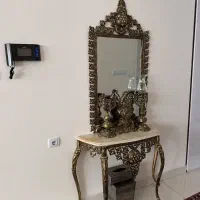 آینه و شمعدان برنز
