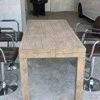 میز  ناهار خوری با چهار  صندلی فلزی