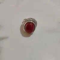 انگشتر نقره ،عقیق قدیمی