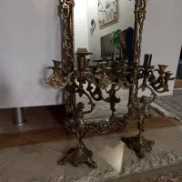 اینه وشمعدان برنزی