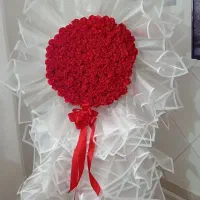 گل رز روبانی فقط شاخه ایی ۲۸