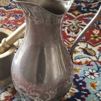 پارچ برنجی قدیمی با مهر طهران