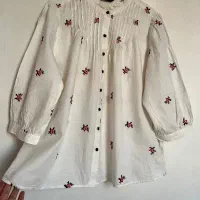 شومیز های خارجی ۴۲ تا ۴۶ کیف دوشی شال موکا