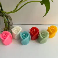 شمع غنچه گل رز