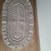 پادری دستبافت با نخ مکرومه