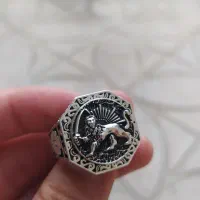 انگشتر نقره شیر خورشید