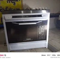 گاز صحفه شیشه ای چهار شعله با چای ساز برقی