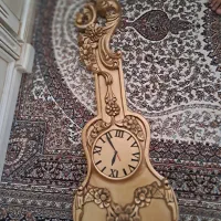 ساعت جنس چوب منبت دست کوب بسیار شیک