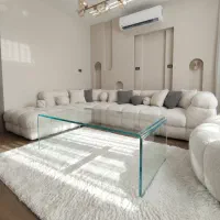 میز پذیرایی شیشه ای سوپر کلییر - کارخانه