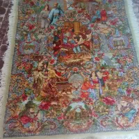 تابلو فرش نفیس طرح سلاطین ایران