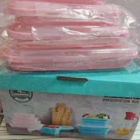 ظرف سیلیکونی تاشو درب دار 4قطعه