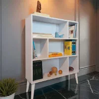 کتابخانه k49(تولیدی قفسه استند شلف ویترین کتابخونه