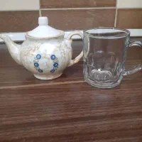 قوری وکاپ لیوانی آینه ای
