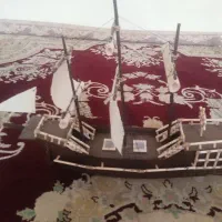 کشتی چوبی دکوری