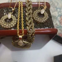 ژوپینگ و استیل اصل با آب کاری طلا