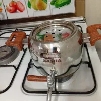 کتری استیل با کفی چدن