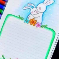 تزیین دفتر مشق کودکان و کاردستی