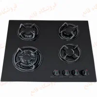 اجاق گاز چهار شعله رومیزی توکار شیشه کدF24ضمانت