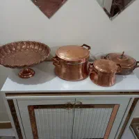 ۴ تیکه ظروف مسی باهم