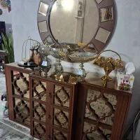 کنسول ومیز عسلی استیل رنگ ثابت
