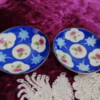 نعلبکی گلسرخی وشکلاتخوری گل برجسته و...