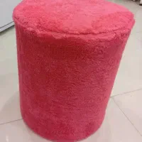 صندلی پاف باربی پارچه تدی سالن مزون ترند بلاگری نو