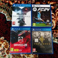 بازی the order و killzone و fc 24 و drive club
