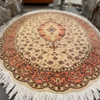 قالیچه ۵۰رج تبریز بیضی نو آکبند