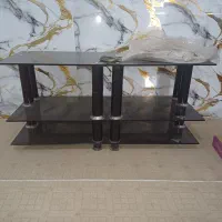 میز تلوزیون شیشه ای رومشکان