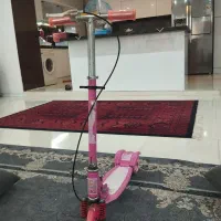 اسکوتر دخترانه خارجی ، چرخ ژله ای و چراغ دار