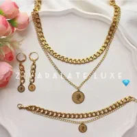 نیم ست زنانه مشابه طلا