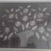 ترمه وملیله نقره کاری شده قدیمی