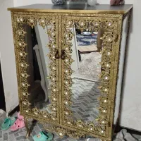 میز تی وی ۱۴۰ سانت وجاکفشی واینه کنسول برنز