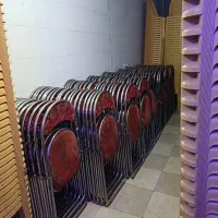 صندلی تاشو فلزی 150پلاستیکی 130 کد321     زارع