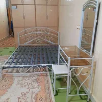 سرویس تخت فرفوژه چکشی دونفره و میز آرایش وصندلی