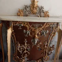 اینه شمعدان طرح برنج کاملا سالم و تمیز