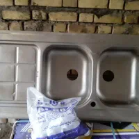 سینک استیل و شیر آلات