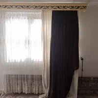 پرده تور خارجی با یالان های رومی کتیبه