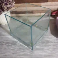 اکواریوم نقلی شیشه خم پمپ تصفیه